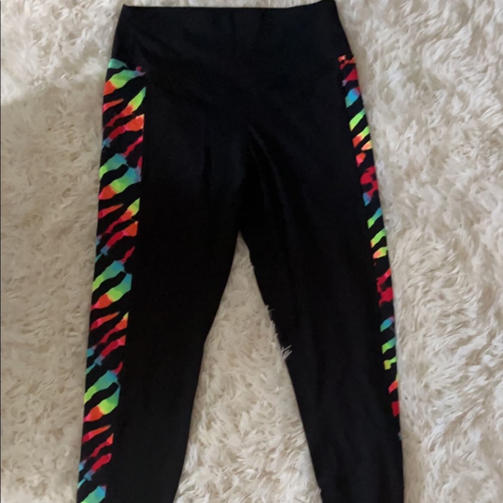 Zebra print leggings